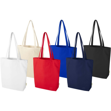 Logo trade promotional giveaways picture of: Odisha 180 g/m² OCS organic wide bottom tote bag 11L