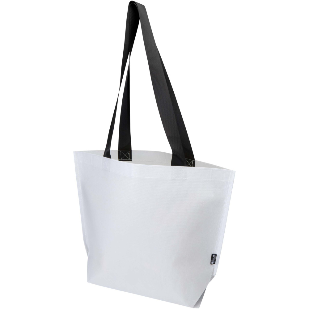 Logotrade promotional merchandise photo of: Duo GRS recycled double-laminated tote bag 18L