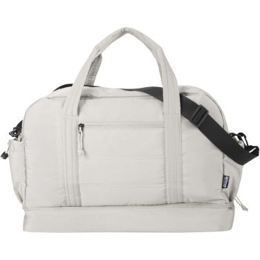 Logotrade promotional gift image of: Puffer GRS recycled duffel bag with insulated bottom 30L