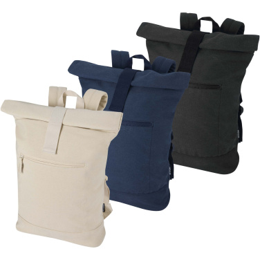 Logotrade promotional merchandise picture of: Recanvas 14” GRS recycled rolltop backpack 16L