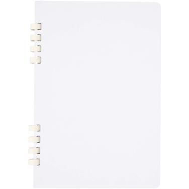 Logo trade promotional merchandise image of: Fil A5 hard cover RCS recycled spiral notebook