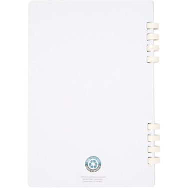 Logo trade promotional giveaways picture of: Fil A5 hard cover RCS recycled spiral notebook