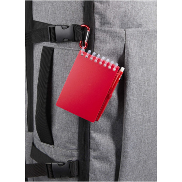 Logo trade promotional product photo of: Lig Mini recycled outdoor soft cover notebook and ballpoint pen set (black ink)