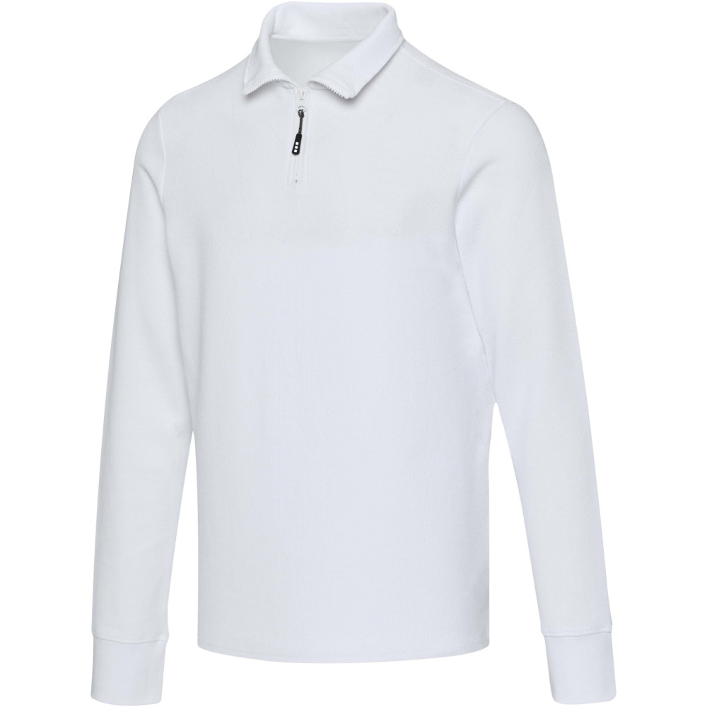 Logotrade advertising product image of: Zeus long sleeve unisex half zip polo