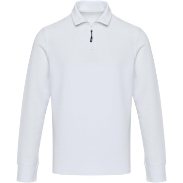 Logotrade promotional product picture of: Zeus long sleeve unisex half zip polo