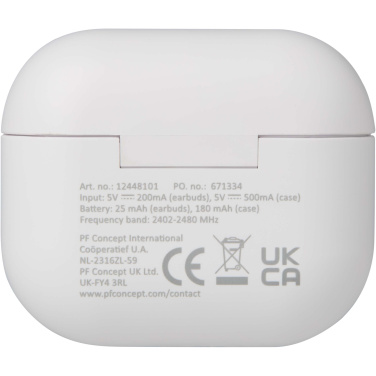 Logo trade promotional items image of: Altais recycled plastic True Wireless Bluetooth® headset