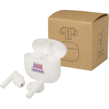 Logotrade promotional merchandise picture of: Alterf recycled plastic True Wireless Bluetooth® headset with silicone eartips