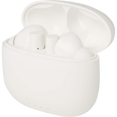 Logo trade promotional merchandise image of: Alterf recycled plastic True Wireless Bluetooth® headset with silicone eartips