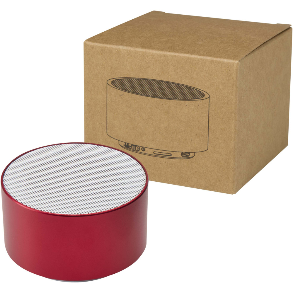 Logo trade corporate gifts image of: Ankaa 3W recycled aluminium wireless Bluetooth® speaker