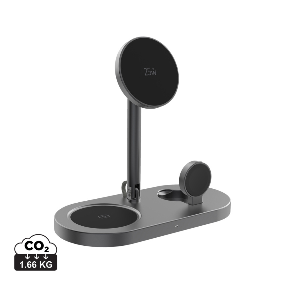 Logo trade promotional gift photo of: Quantum RCS ultra-fast 25W Magnetic desk wireless Charger