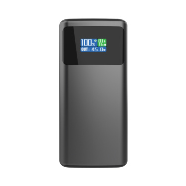 Logo trade promotional merchandise image of: Quantum RCS ultra-fast PD45W 10.000mAh powerbank with screen