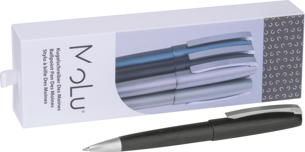 Logotrade promotional product picture of: Metal ballpoint pen Des Moines MoLu