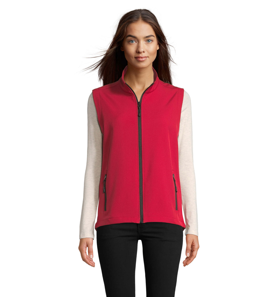 Logotrade promotional product picture of: RACE BW WOMENSOFTSHELL