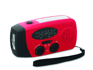 Logo trade advertising product photo of: Portable radio SOS with LED torch