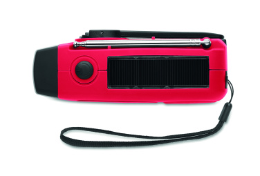 Logotrade promotional products photo of: Portable radio SOS with LED torch