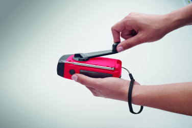 Logotrade promotional item image of: Portable radio SOS with LED torch