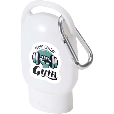 Logotrade promotional gift image of: Rosie SPF 30 suncream with carabiner