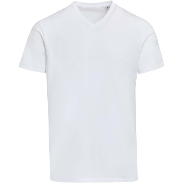 Logotrade promotional product image of: Balfour 200 g/m² short sleeve v-neck unisex OCS organic t-shirt