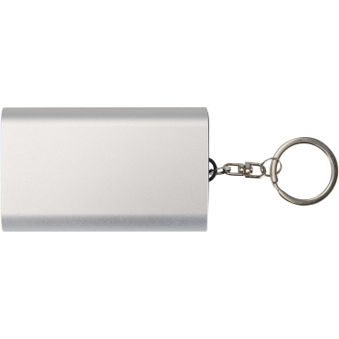 Logotrade promotional giveaway picture of: Arcturus 2000 mAh recycled aluminium power bank with keychain