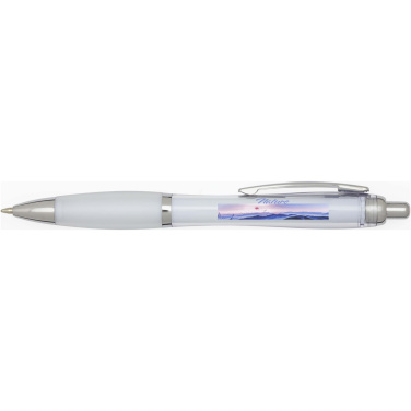 Logo trade promotional giveaways image of: Nash RCS plastic ballpoint pen (black ink)