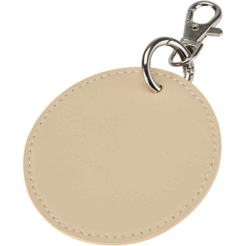 Logotrade corporate gift picture of: Resi Plus GRS recycled round charm keychain 