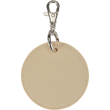 Logotrade advertising product picture of: Resi Plus GRS recycled round charm keychain 