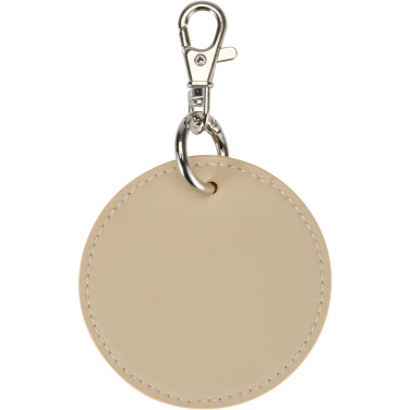 Logotrade promotional item picture of: Resi Plus GRS recycled round charm keychain 