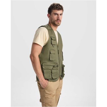 Logo trade promotional giveaways picture of: Venera 200 g/m2 v-neck multi-pocket workwear vest