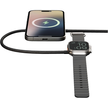 Logo trade promotional item photo of: Zens Pro 2 15W dual charging cable