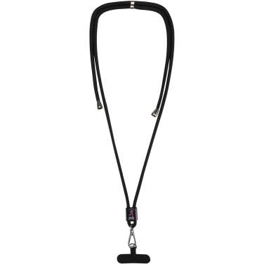 Logo trade promotional gifts image of: Vega adjustable recycled smartphone lanyard