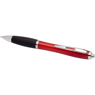 Logotrade promotional merchandise photo of: Nash RCS recycled plastic ballpoint pen with coloured barrel and black grip (black ink)