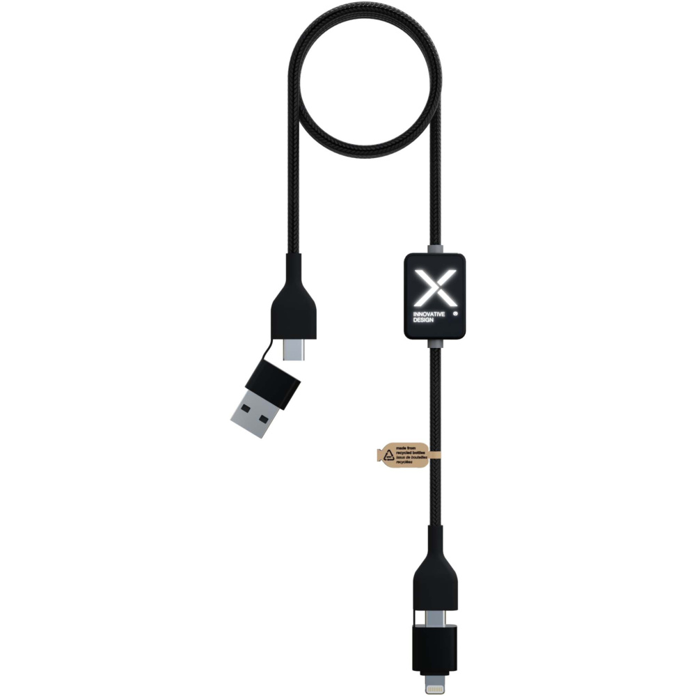 Logotrade advertising product image of: SCX.design C32 60W switch charging cable with light-up logo