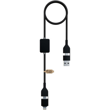 Logo trade promotional merchandise image of: SCX.design C32 60W switch charging cable with light-up logo