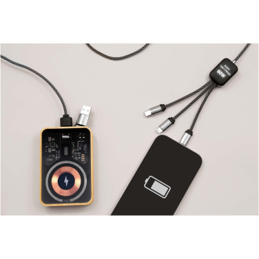 Logo trade advertising products image of: SCX.design C33 60W Type-C charging cable with dual light-up logo