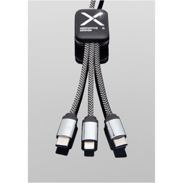 Logo trade promotional merchandise picture of: SCX.design C33 60W Type-C charging cable with dual light-up logo