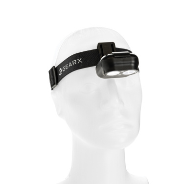 Logo trade promotional gifts image of: Gear X RCS rPlastic head torch with motion sensor