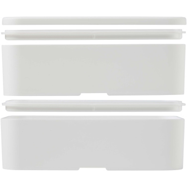 Logotrade promotional gift picture of: MIYO POP 700+700 ml double layer lunch box