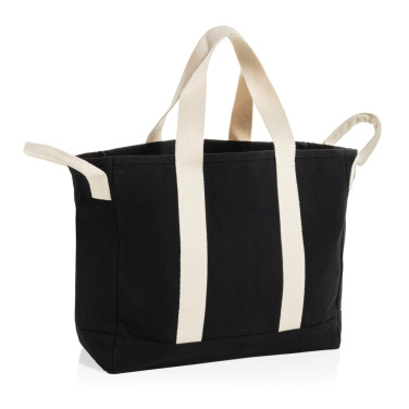 Logotrade promotional merchandise picture of: BEAU AWARE™ Beach bag 400gsm recycled canvas, with side hand