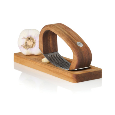 Logo trade promotional items picture of: AdHoc RoccaAlio Garlic press with chopping board