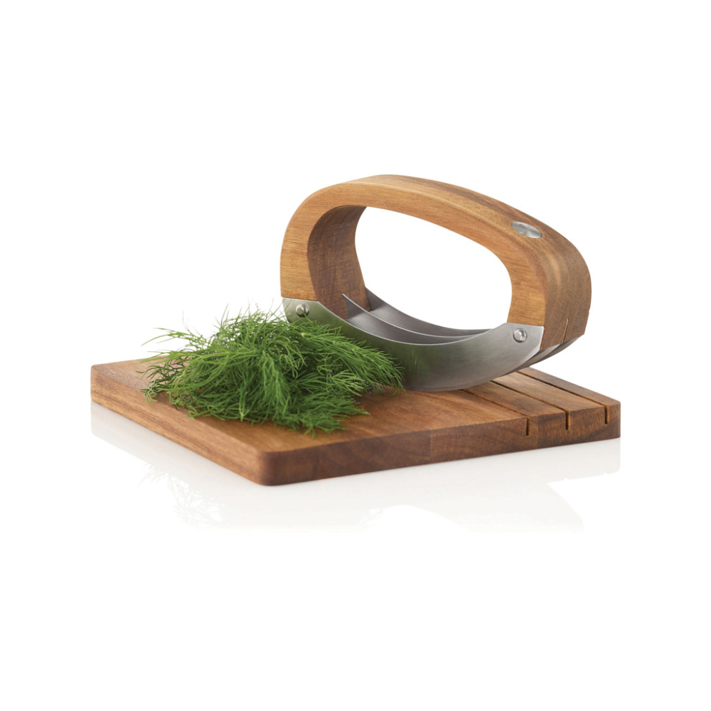 Logo trade business gift photo of: AdHoc RoccaVerde Chopping knife with chopping board