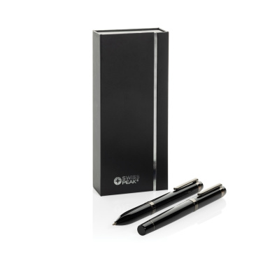 Logotrade promotional gifts photo of: Swiss peak OSLO recycled stainless steel deluxe pen set