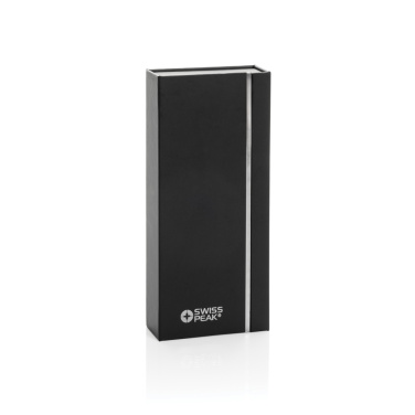 Logo trade corporate gift photo of: Swiss peak OSLO recycled stainless steel deluxe pen set