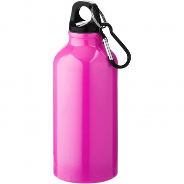 Logotrade reklaamkingi foto: Oregon 400 ml alumiiniumist veepudel karabiiniga
