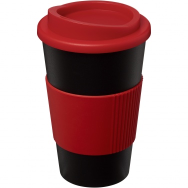 Logo trade reklaamkingituse pilt: Americano® 350 ml silikoonist võruga kohvitops