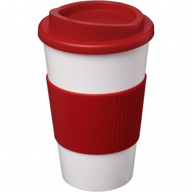 Logo trade meened foto: Americano® 350 ml silikoonist võruga kohvitops