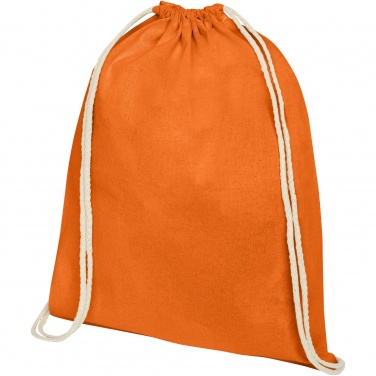 Logotrade ärikingid pilt: Oregon 140 g/m² puuvillane pingutusnööriga seljakott 5L