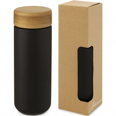 Logotrade ärikingid pilt: Lumi 300 ml keraamiline termoskruus bambusest kaanega