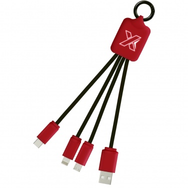 Logo trade reklaamtoote pilt: SCX.design C15 quatro valgustustusega laadimiskaabel