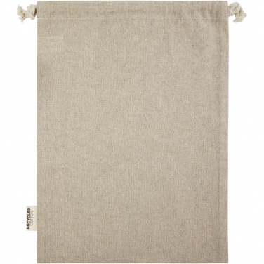 Logotrade reklaamtooted pilt: Pheebs 150 g/m² GRS taaskasutatud puuvillast kingikott suur 4L