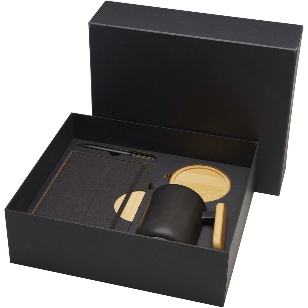 Logotrade reklaamkingitused pilt: Kinkekomplekt Laura A5 märkmiku, pastaka ja kruusiga